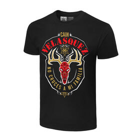 Cain Velasquez "Don't Cross My Family" Deer Skull Authentic T-Shirt T-Shirt PW Catalog