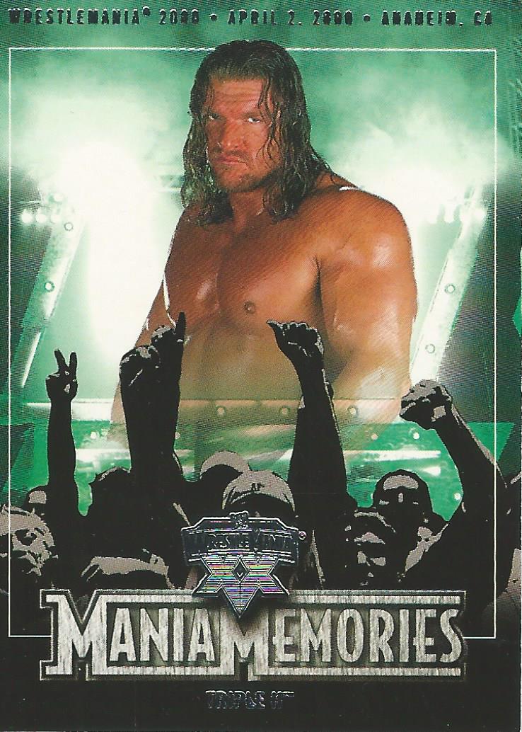 WWE Fleer Wrestlemania XX 2004 Triple H #81