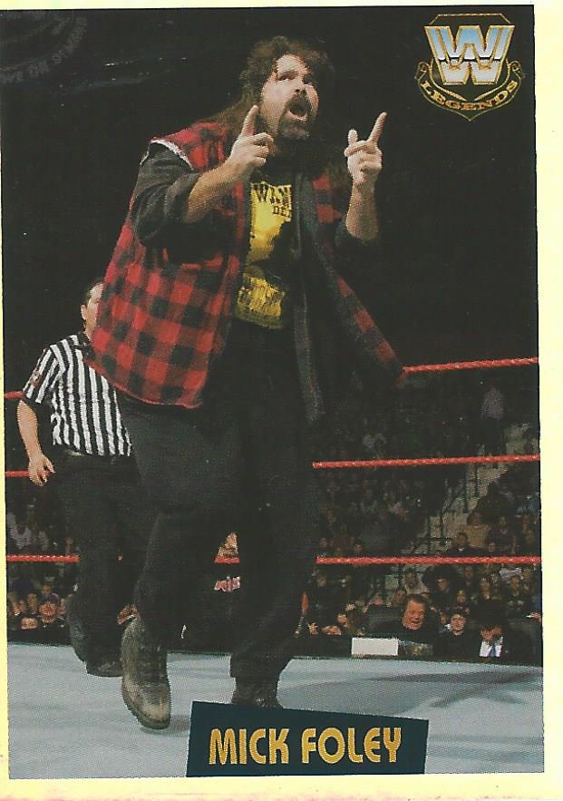 WWE Panini 2022 Sticker Collection Mick Foley Foil #393