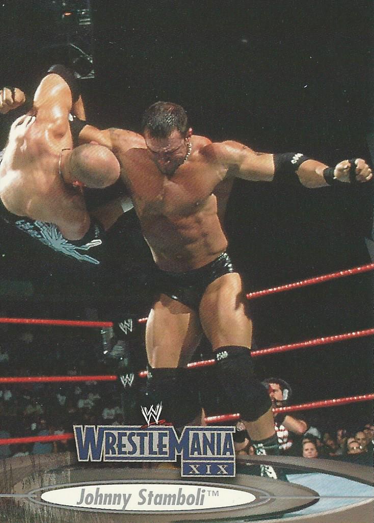 WWE Fleer Wrestlemania XIX 2003 Johnny Stamboli #39