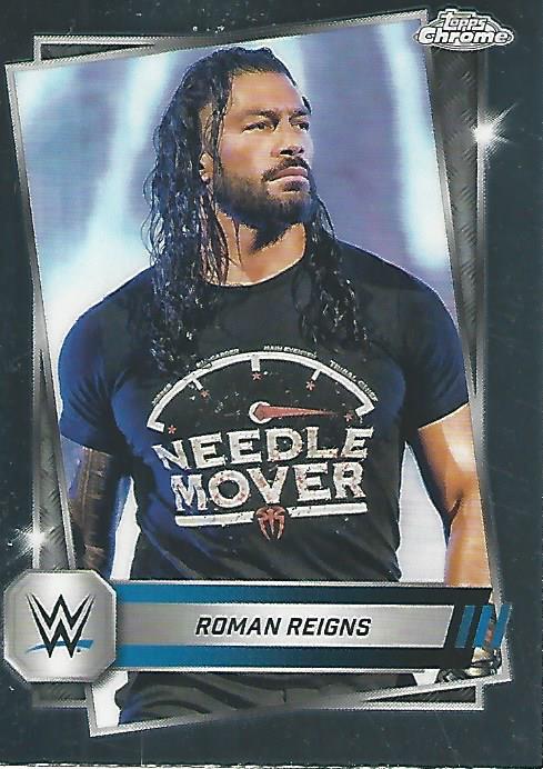 WWE Topps Chrome 2025 Trading Cards Roman Reigns No.3 PW Catalog