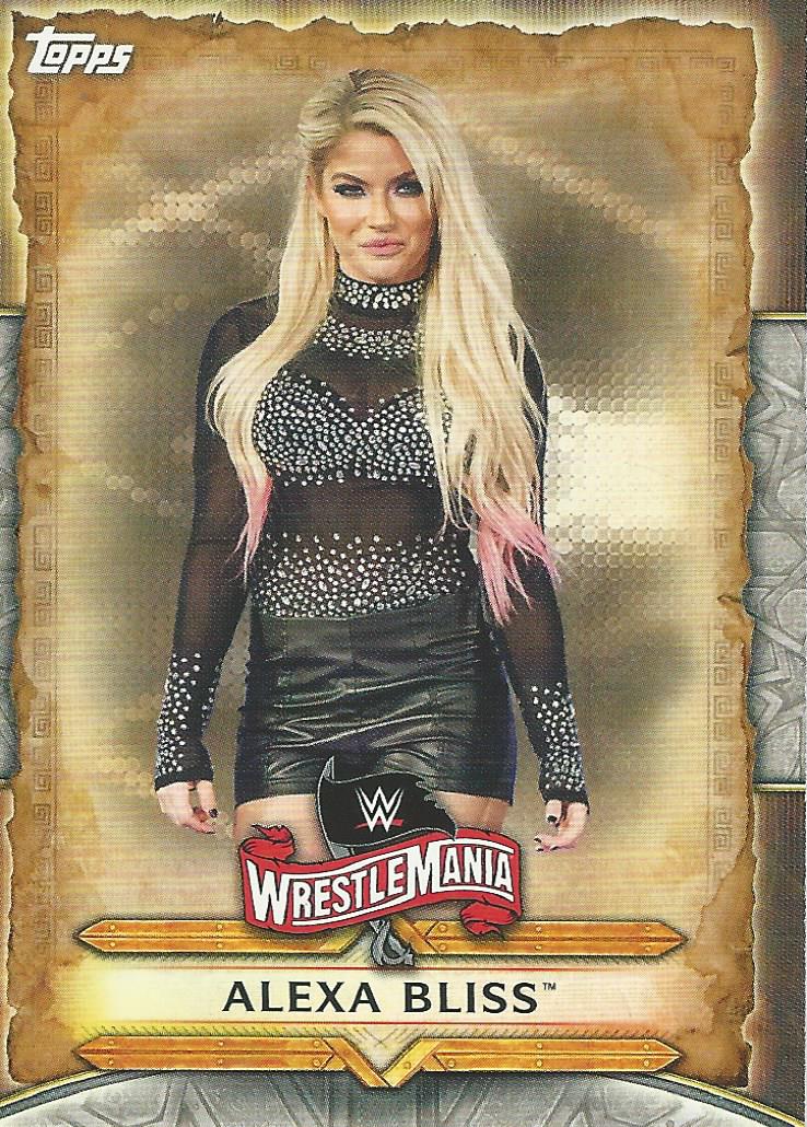WWE Topps Road to Wrestlemania 2020 Alexa Bliss WM-3 trading card PW Catalog