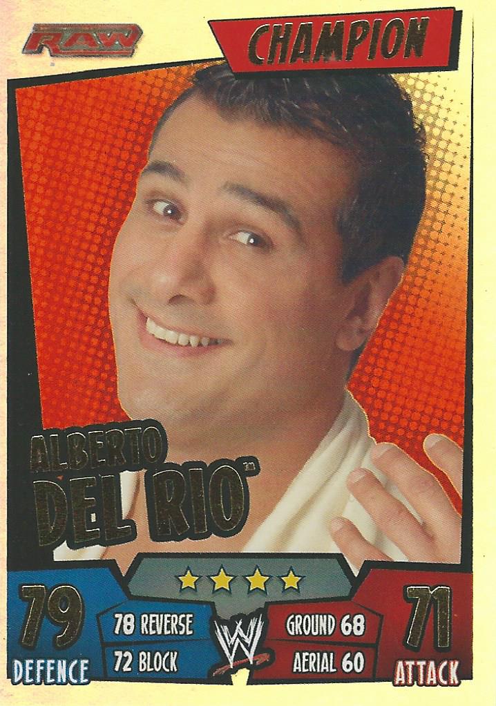 WWE Topps Slam Attax Rumble 2011 Champion Alberto Del Rio #3