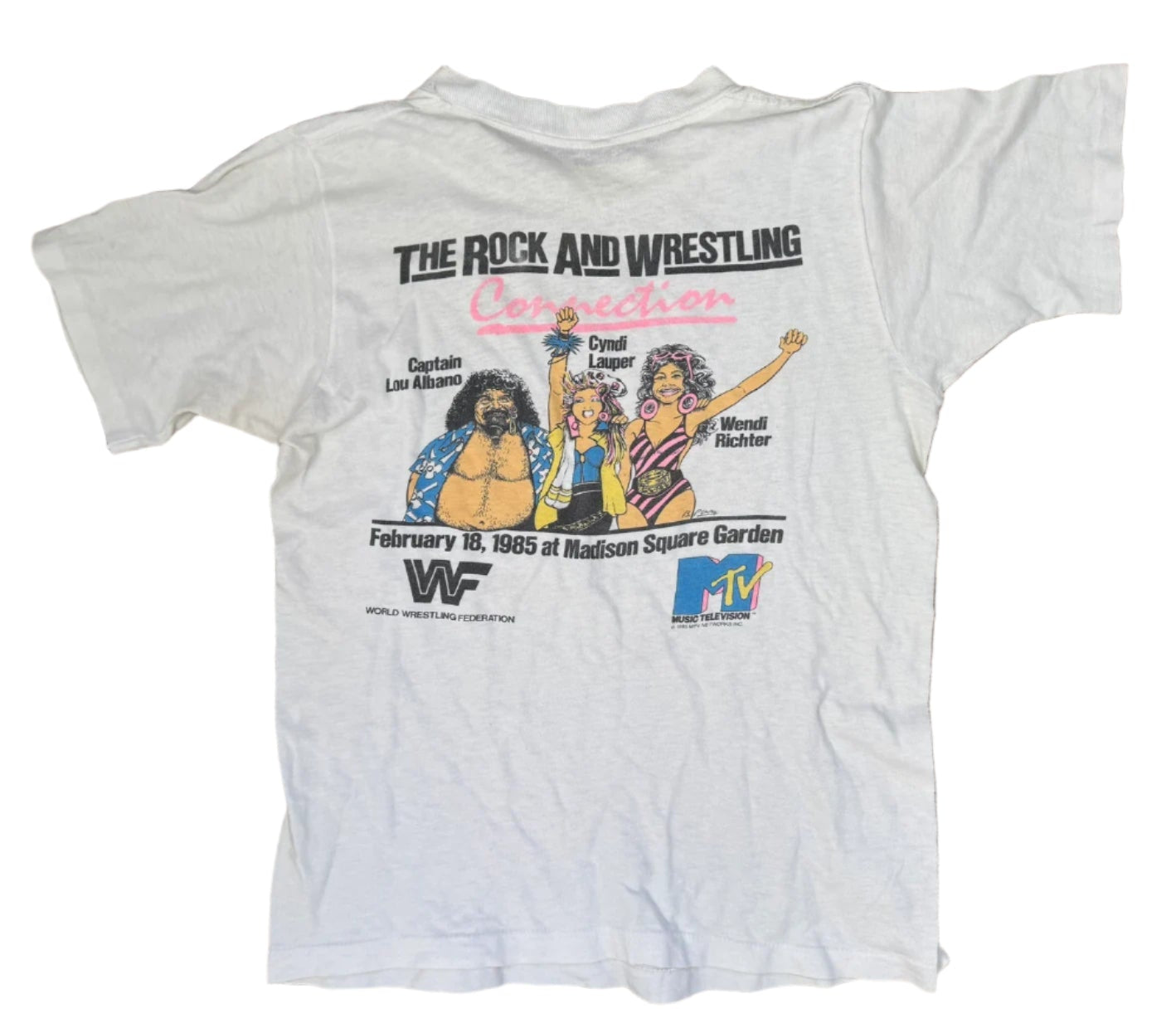 1985 WWF Rock N Wrestling Connection “War to Settle the Score” T-Shirt - image 3