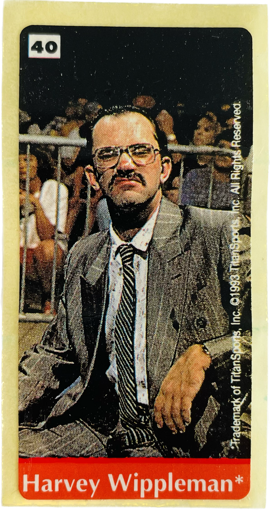 WWF Dunkin Bubble Gum Stickers (1993) No. 40 Harvey Whippleman PW Catalog