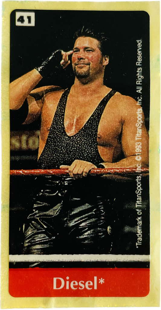 WWF Dunkin Bubble Gum Stickers (1993) No. 41 Diesel PW Catalog