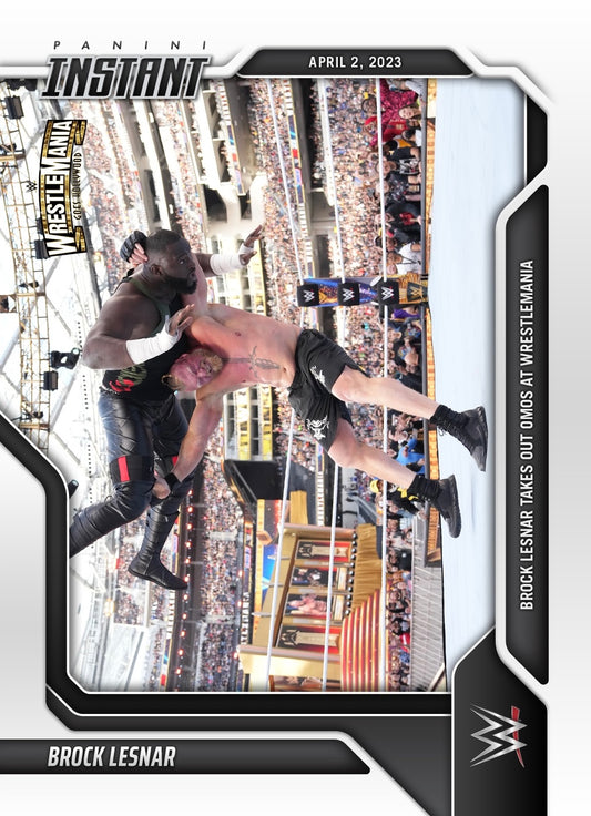 Brock Lesnar – Brock Lesnar Takes Out Omos at WrestleMania