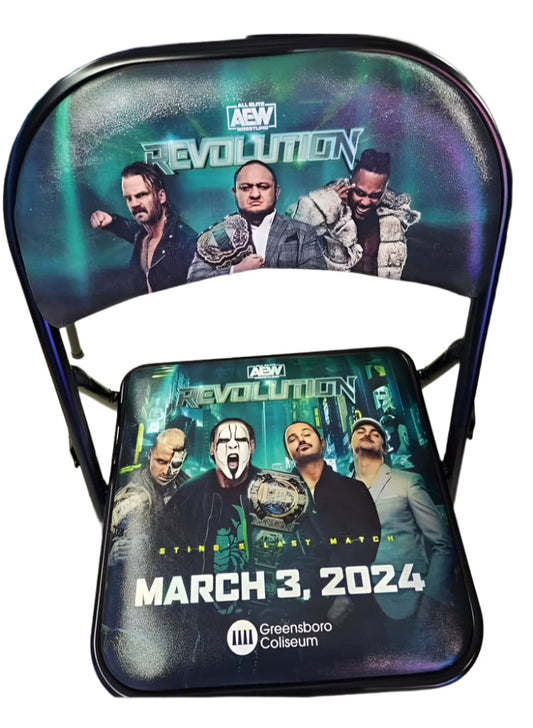 AEW Revolution 2024 Event Chair Chairs PWcatalog