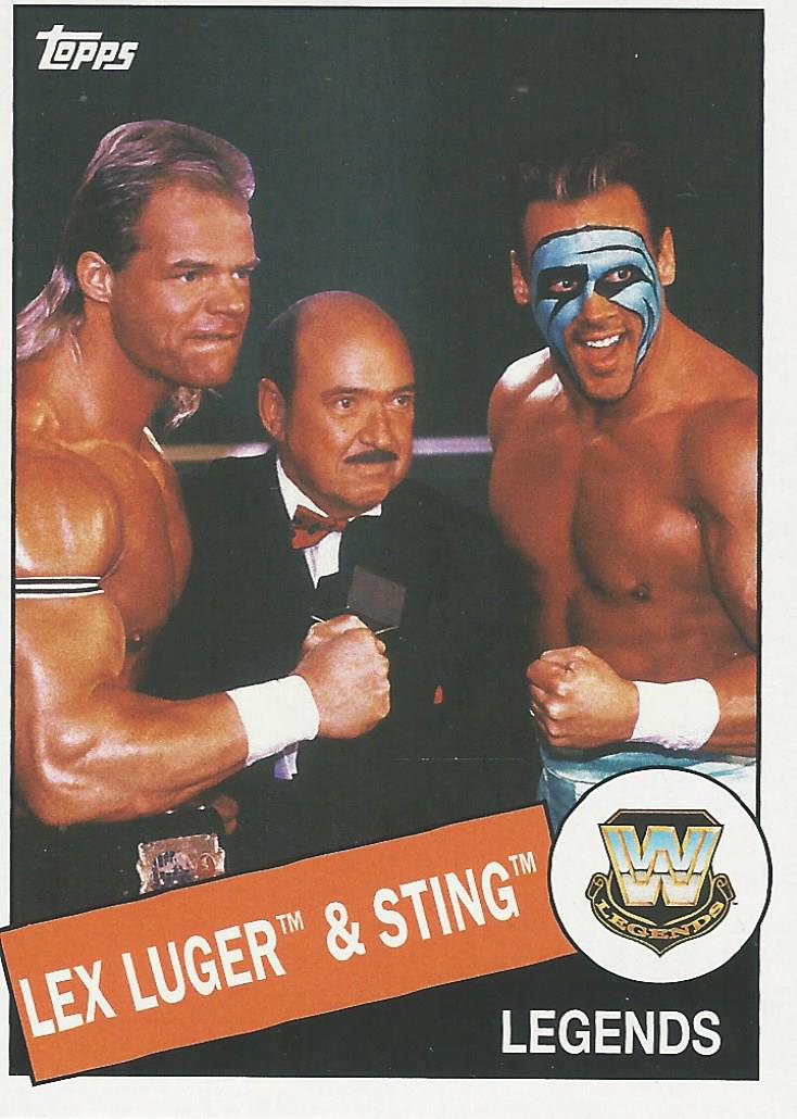 WWE Topps Heritage 2015 Lex Luger and Sting with Gene Okerlund #43