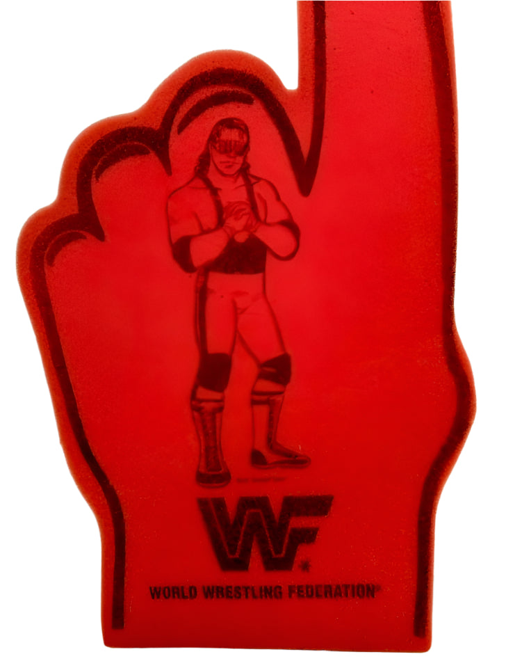 Bret Hart Foam Finger 80`s Red - image 4