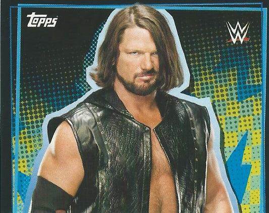 WWE Topps Road to WrestleMania Stickers 2021 AJ Styles #44