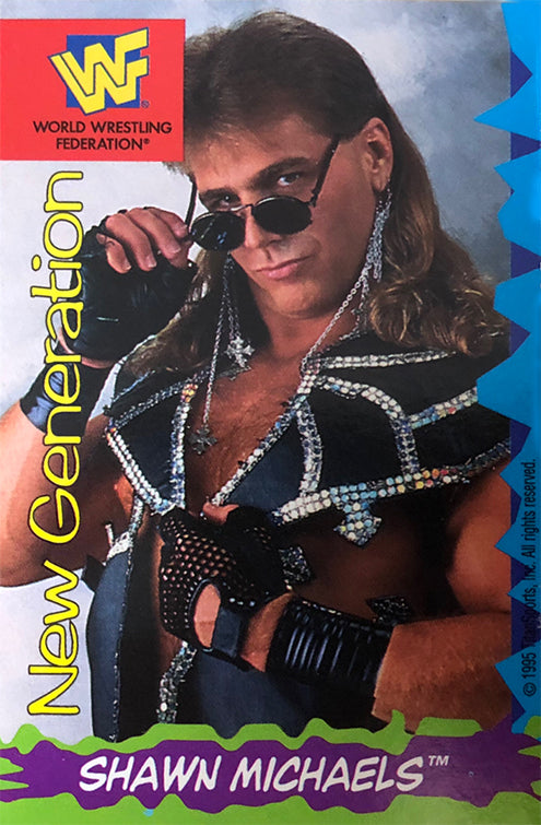 Shawn Michaels WWF Ice Cream Cut-out & Card 1995 Good Humor PW Catalog
