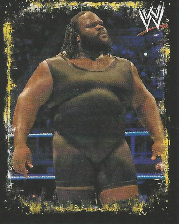 WWE Topps Rivals 2009 Stickers Mark Henry P8 trading card PW Catalog