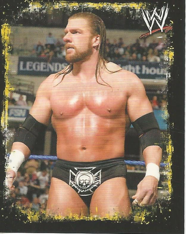 WWE Topps Rivals 2009 Stickers Triple H P12 trading card PW Catalog