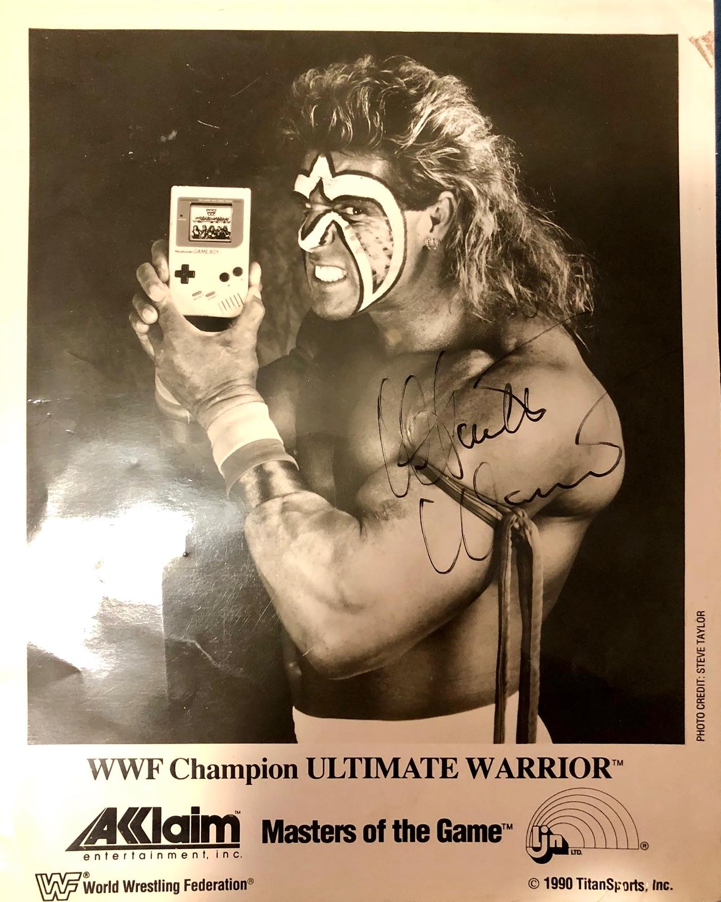 1990 Ultimate Warrior Akklaim (signed) PWcatalog
