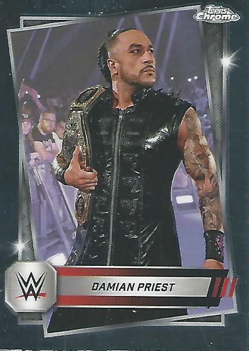 WWE Topps Chrome 2025 Trading Cards Damian Priest No.46 PW Catalog