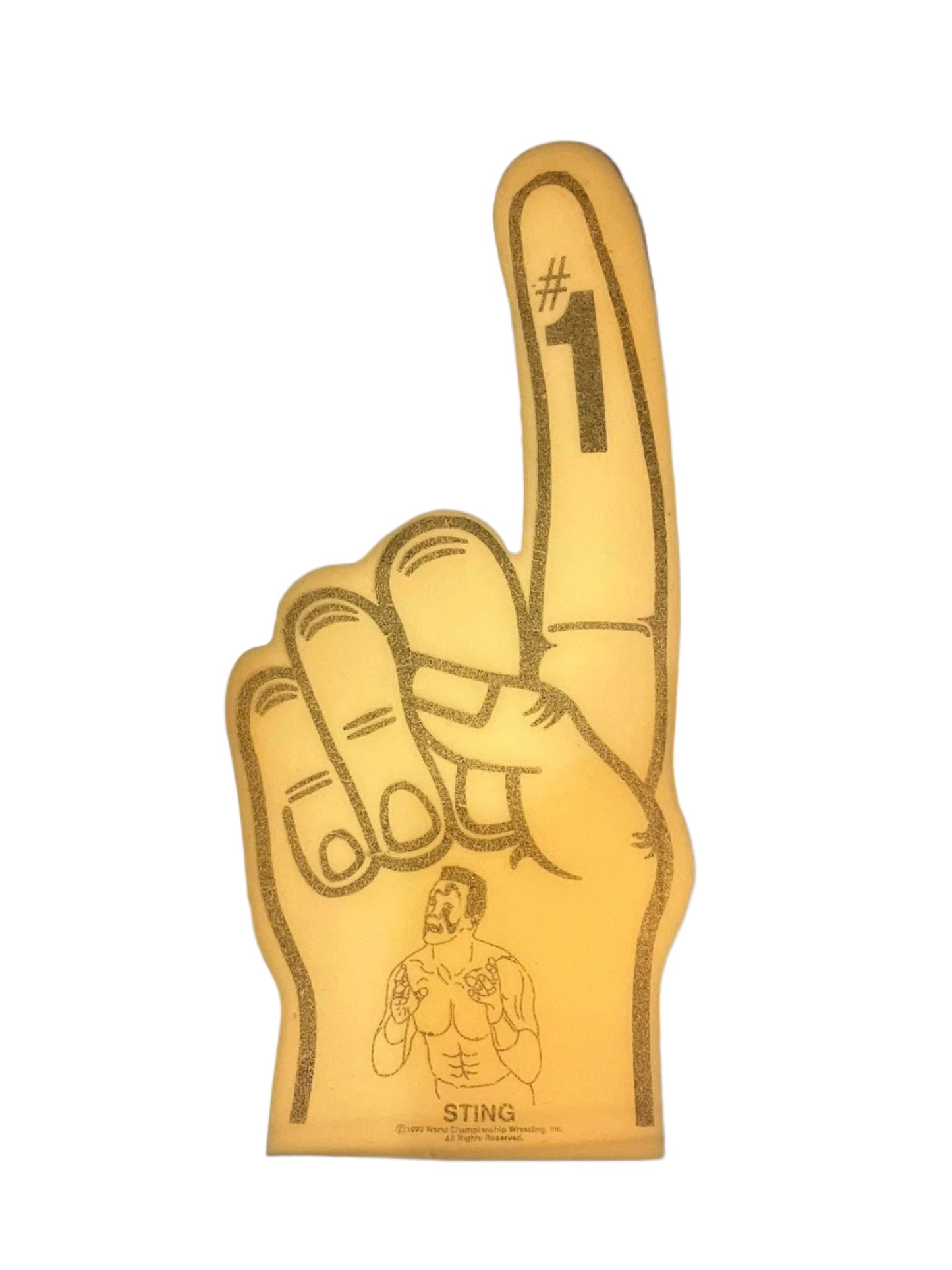 WCW Davey Boy Smith The British Bulldog Foam Finger - image 2