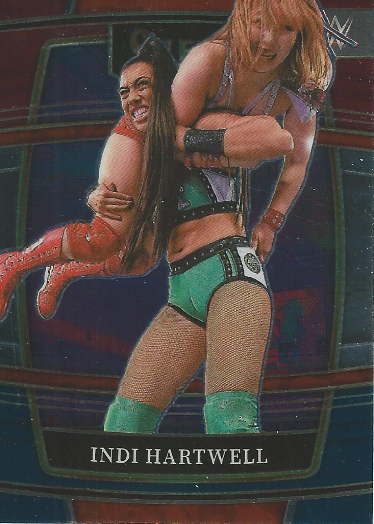 WWE Panini Select 2022 Red/Silver/Blue Indi Hartwell #49