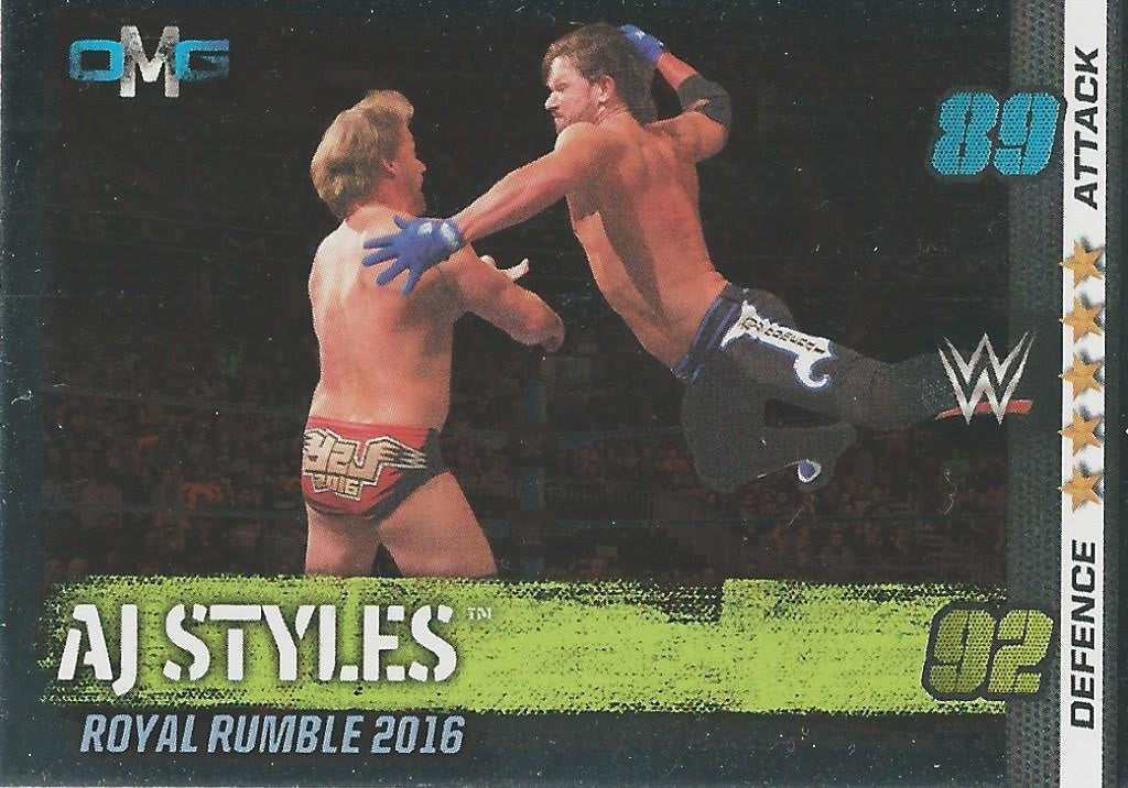 WWE Topps Slam Attax 10th Edition 2017 OMG AJ Styles #49
