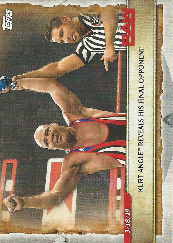 WWE Topps Road to Wrestlemania 2020 Kurt Angle #49
