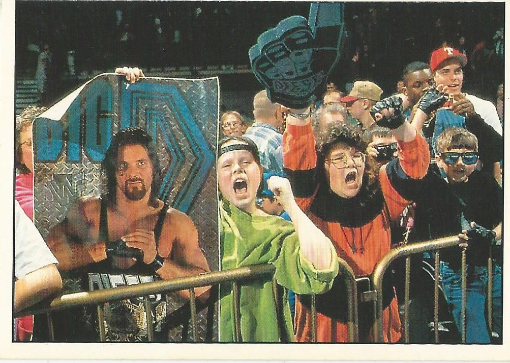 WWF Panini 1995 Sticker Collection Crowd #4