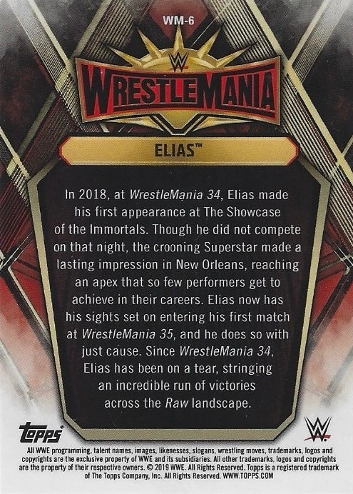 Elias trading card PW Catalog