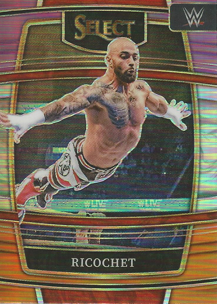 WWE Panini Select 2022 Orange/Purple/Silver Prizm Ricochet #26