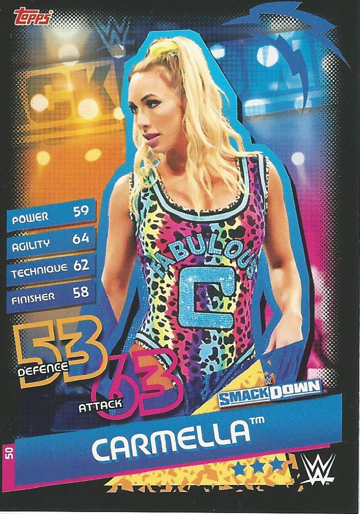 WWE Topps Slam Attax Reloaded 2020 Carmella #50