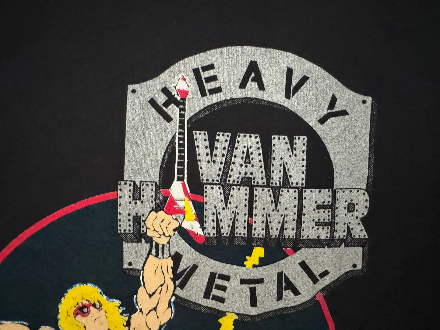 1991 WCW “Heavy Metal” Van Hammer T-Shirt - image 3