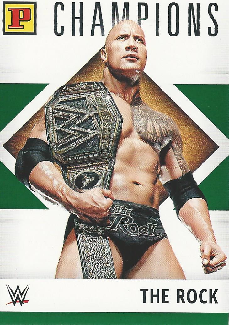 WWE Panini Debut Edition 2022 The Rock #155 Green