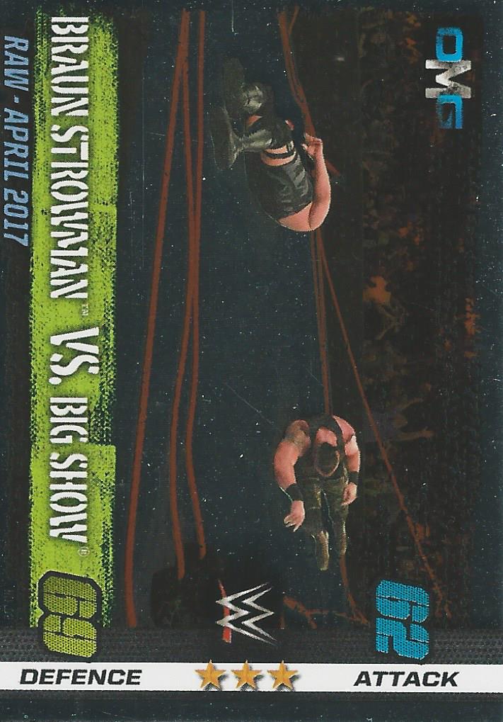 WWE Topps Slam Attax 10th Edition 2017 Strowman vs Big Show #52
