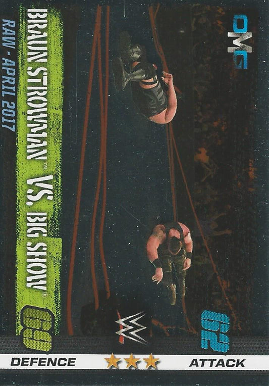 WWE Topps Slam Attax 10th Edition 2017 Strowman vs Big Show #52
