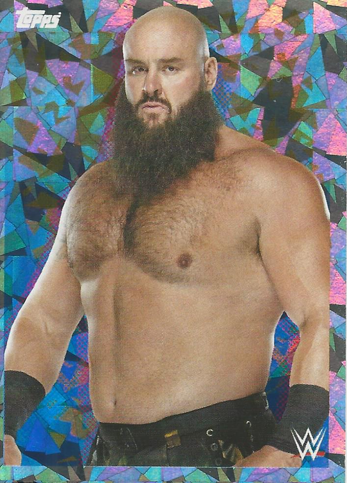 WWE Topps Road to Wrestlemania Stickers 2021 Braun Strowman #53
