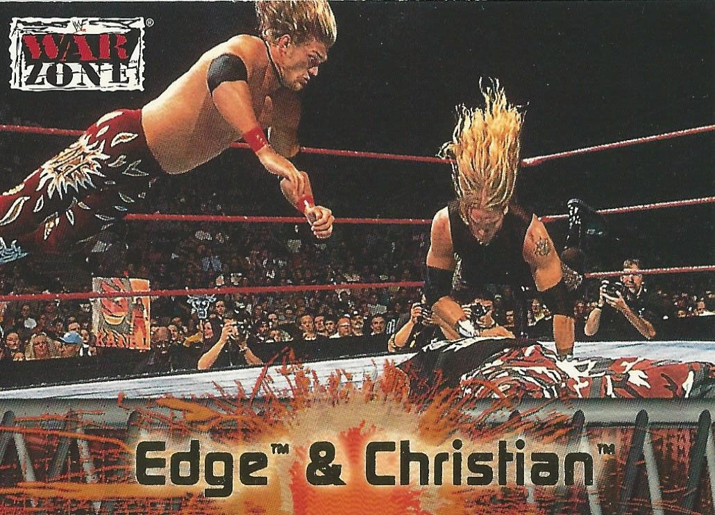 WWF Fleer Raw 2001 Edge and Christian #55