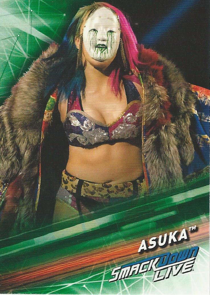 WWE Topps Smackdown 2019 Asuka #6 Green