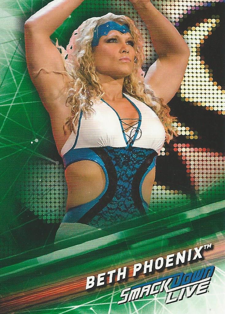 WWE Topps Smackdown 2019 Beth Phoenix #62 Green