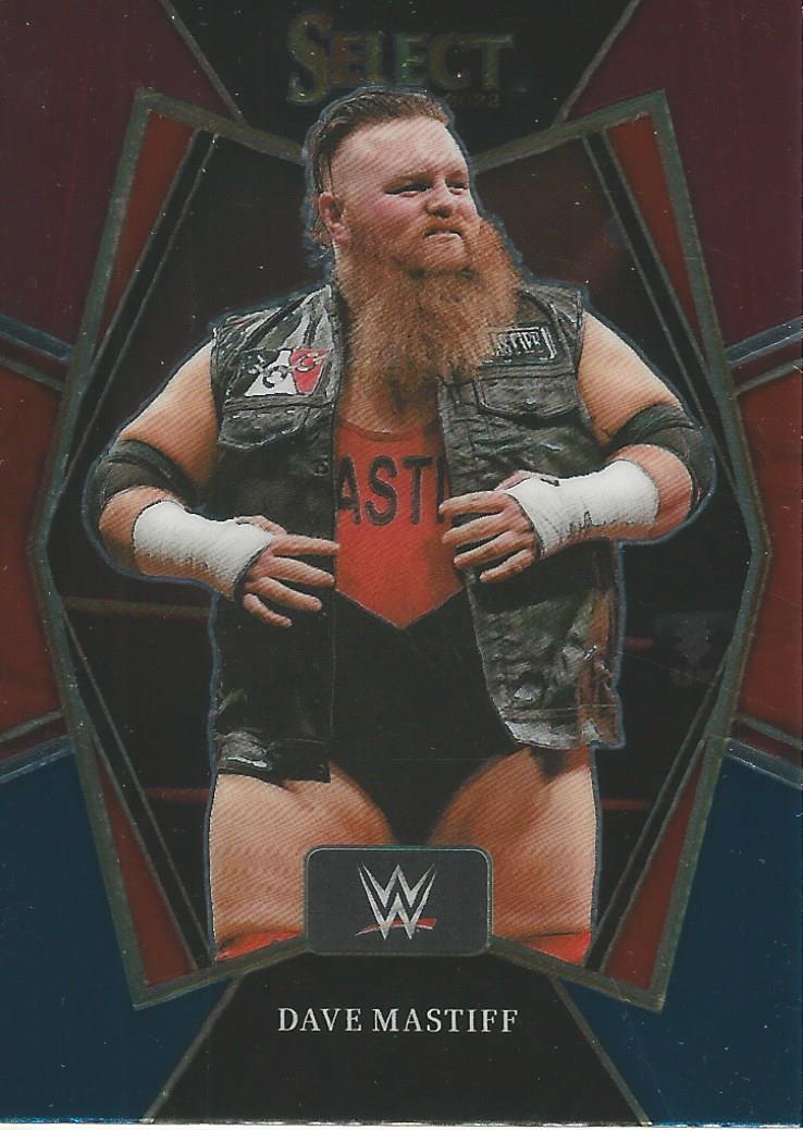 WWE Panini Select 2022 Red/Silver/Blue Dave Mastiff #151