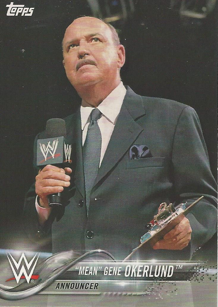 WWE Topps 2018 Mean Gene Okerlund #56