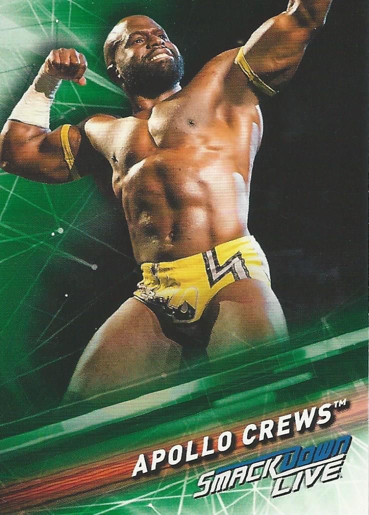 WWE Topps Smackdown 2019 Apollo Crews #5 Green