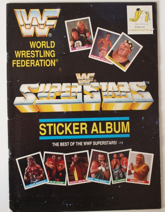 WWF Superstars Stickers Album 1990 Stickers Album PW Catalog