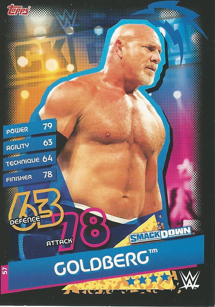 WWE Topps Slam Attax Reloaded 2020 Goldberg #57