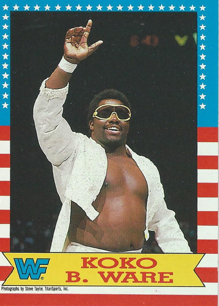 Topps WWF Wrestling Cards 1987 Koko B Ware #5