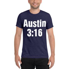 Stone Cold Steve Austin "3:16" Men's Tri-Blend T-Shirt