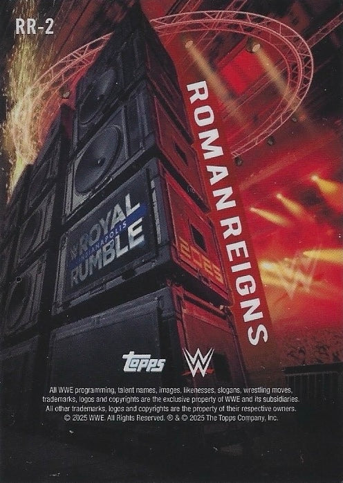 Roman Reigns trading card PW Catalog
