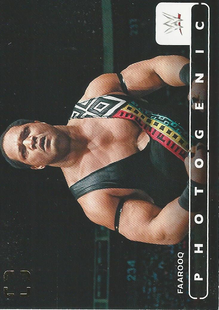 WWE Panini Photogenic 2024 Faarooq #61
