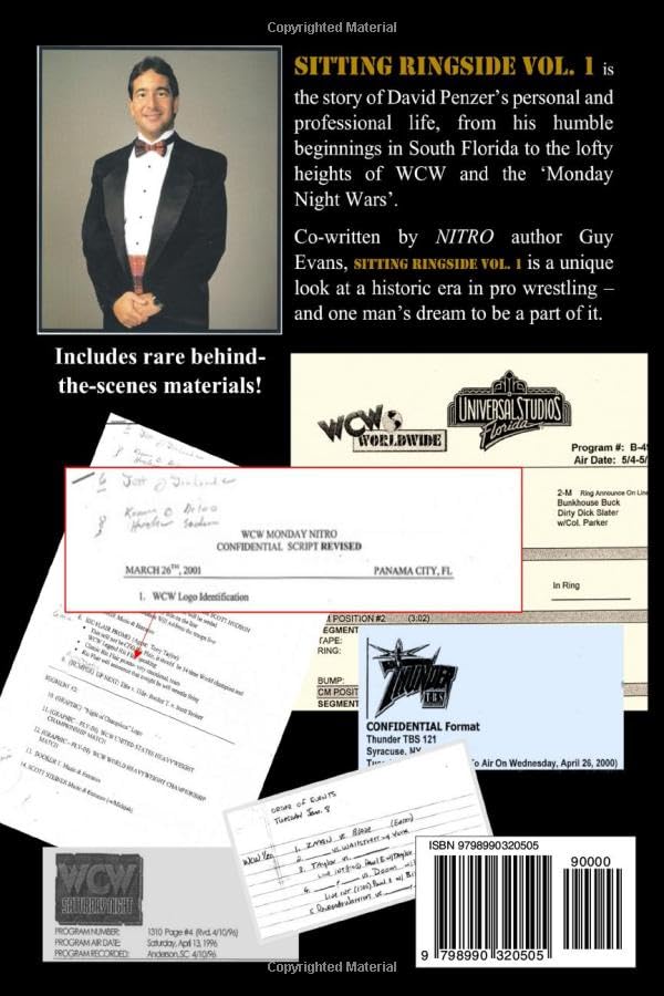 Sitting Ringside, Volume 1: WCW (Sitting Ringside by David Penzer, with Guy Evans) Books PWcatalog