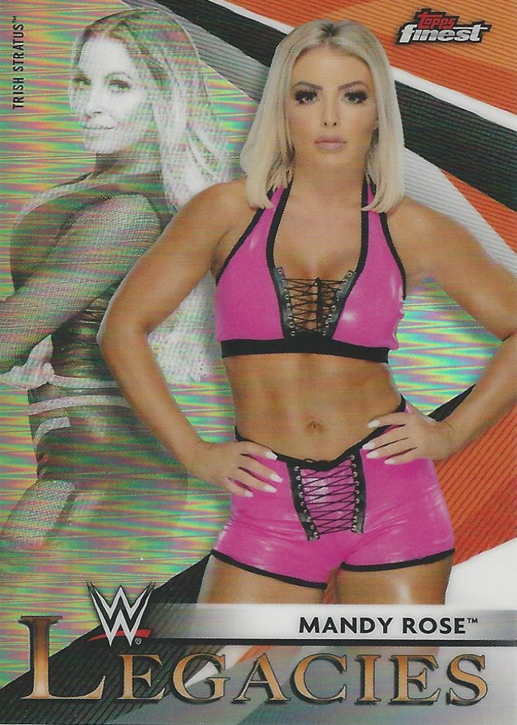 WWE Topps Finest 2021 Mandy Rose and Trish Status L-7 trading card PW Catalog
