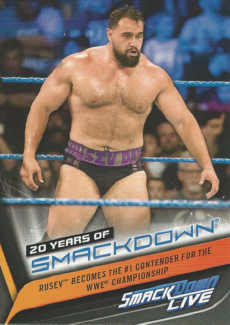 WWE Topps Smackdown 2019 Rusev SD-45 trading card PW Catalog