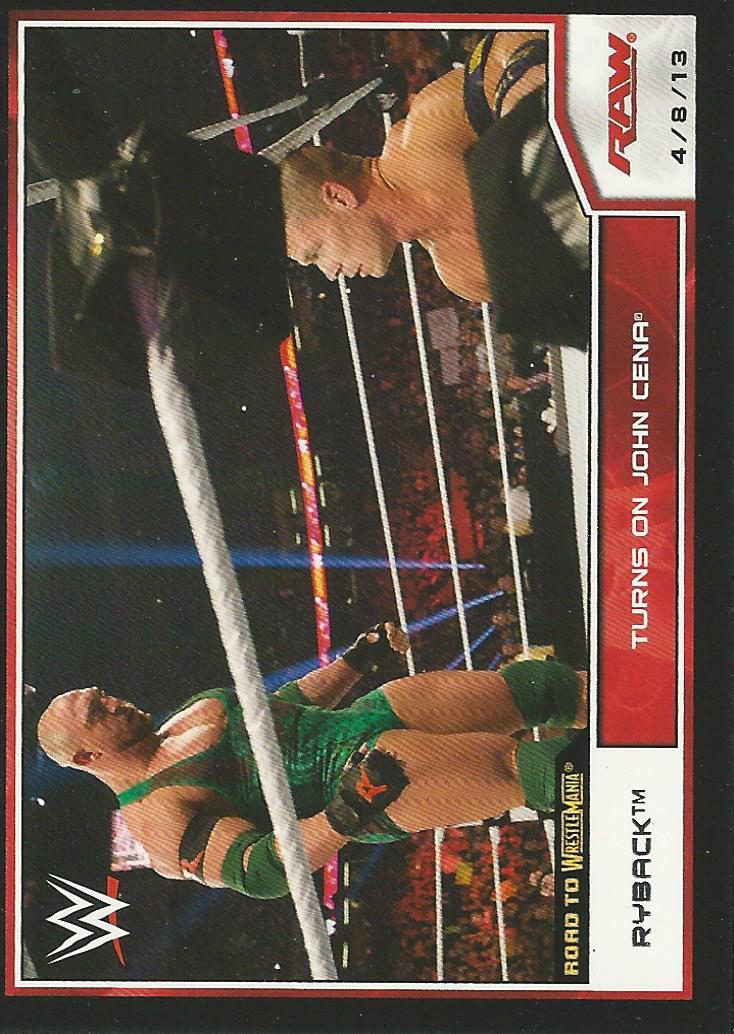 WWE Topps Road to Wrestlemania 2014 Ryback #3