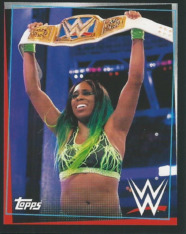 WWE Topps Road to Wrestlemania Stickers 2021 Naomi #63